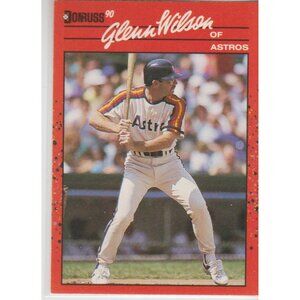 Glenn Wilson1990 Donruss Error / No dot after INC.